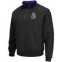 Men's Big and Tall Black James Madison Dukes Tortugas Logo Quarter-Zip Jacket