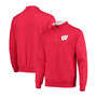 Men's Red Wisconsin Badgers Tortugas Logo Quarter-Zip Jacket