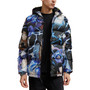 Men's Naruto Sasuke All Over Print Puffer Jacket