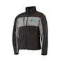 Men's Black Carolina Panthers Circle Zephyr Softshell Full-Zip Jacket