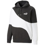 Men's Power Cat Colorblocked Logo-Print Fleece Hoodie