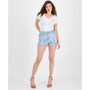 Women's Claudia Printed Denim Shorts
