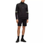 Men's Multi-Colored Logo Zip-Neck Sweatshirt