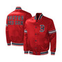 Men's Red Boston Red Sox Midfield Satin Full-Snap Varsity Jacket
