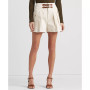 Women's Buckle-Trim Sateen Shorts