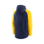 Men's Navy and Gold Milwaukee Brewers Authentic Collection Full-Zip Hoodie Performance Jacket