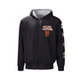 Men's Black, Gray San Francisco Giants Southpaw Reversible Raglan Hoodie Full-Zip Jacket