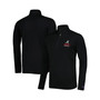 Men's Black Alabama Crimson Tide Textured Quarter-Zip Jacket