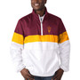 Men's White Arizona State Sun Devils No Huddle Half-Zip Pullover Jacket