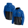 Men's Branded Blue, Black Orlando Magic Anorak Block Party Windbreaker Half-Zip Hoodie Jacket