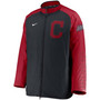 Men's Navy Cleveland Indians Authentic Collection Dugout Full-Zip Jacket