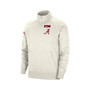 Men's Cream Alabama Crimson Tide Raglan Quarter-Zip Jacket