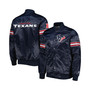 Men's Navy Houston Texans The Pick and Roll Full-Snap Jacket