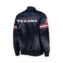 Men's Navy Houston Texans The Pick and Roll Full-Snap Jacket