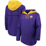 Men's Purple, Gold LSU Tigers Player Quarter-Zip Jacket
