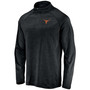 Men's Black Texas Longhorns Primary Logo Striated Raglan Quarter-Zip Jacket