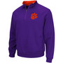 Men's Purple Clemson Tigers Tortugas Logo Quarter-Zip Pullover Jacket