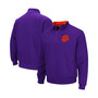 Men's Purple Clemson Tigers Tortugas Logo Quarter-Zip Pullover Jacket