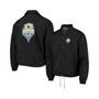 Men's Black Seattle Sounders FC Coaches Full-Snap Jacket