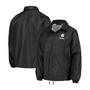 Men's Black Pittsburgh Steelers Coaches Classic Raglan Full-Snap Windbreaker Jacket
