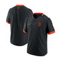 Men's Black, Orange San Francisco Giants Authentic Collection Short Sleeve Hot Pullover Jacket