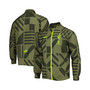 Men's Olive AC Milan Pre-Match Raglan Full-Zip Training Jacket