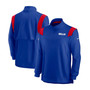 Men's Royal Buffalo Bills 2021 Sideline Coaches Repel Quarter-Zip Jacket