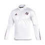 Men's White Texas A M Aggies 2021 Sideline Primeblue Quarter-Zip Jacket