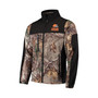 Men's Realtree Camo and Black Cleveland Browns Circle Hunter Softshell Full-Zip Jacket