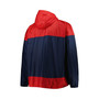 Men's Navy Atlanta Braves Flash Forward Challenger Big and Tall Omni-Shade Full-Zip Windbreaker