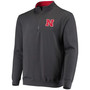 Men's Charcoal Nebraska Huskers Tortugas Logo Quarter-Zip Jacket