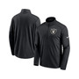Men's Black Las Vegas Raiders Logo Pacer Performance Half-Zip Jacket