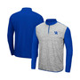 Men's Heather Gray and Royal Kentucky Wildcats Prospect Quarter-Zip Jacket