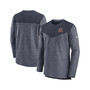 Men's Navy Chicago Bears Sideline Lockup Performance Quarter-zip Jacket