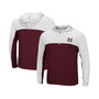 Men's Maroon, Ash Mississippi State Bulldogs Flick Quarter-Zip Hoodie Windshirt