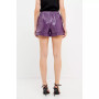 Women's Shiny Pu Shorts