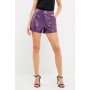 Women's Shiny Pu Shorts