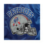 Men's Royal, Red New England Patriots Locker Room Throwback Satin Varsity Full-Snap Jacket