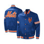 Men's Royal New York Mets Midfield Satin Full-Snap Varsity Jacket
