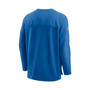 Men's Blue Detroit Lions Sideline Half-Zip UV Performance Jacket