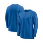 Men's Blue Detroit Lions Sideline Half-Zip UV Performance Jacket