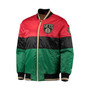 Men's Red and Black and Green Brooklyn Nets Black History Month NBA 75th Anniversary Full-Zip Jacket