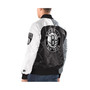 Men's Black, Gray, White Brooklyn Nets Tricolor Remix Full-Snap Jacket