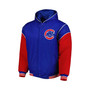 Men's Royal Chicago Cubs Reversible Fleece Full-Snap Hoodie Jacket