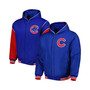 Men's Royal Chicago Cubs Reversible Fleece Full-Snap Hoodie Jacket
