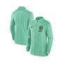 Men's Brazil National Team Green Strike Raglan Full-Zip Performance Track Jacket