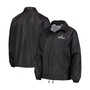 Men's Black Minnesota Vikings Coaches Classic Raglan Full-Snap Windbreaker Jacket