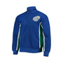 Men's Dallas Mavericks Blue Hardwood Classics 75th Anniversary Authentic Warmup Full-Snap Jacket