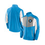 Men's Branded Blue Charlotte FC Net Goal Raglan Full-Zip Track Jacket