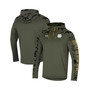 Men's Olive Notre Dame Fighting Irish Freedom Quarter-Zip Pullover Hoodie